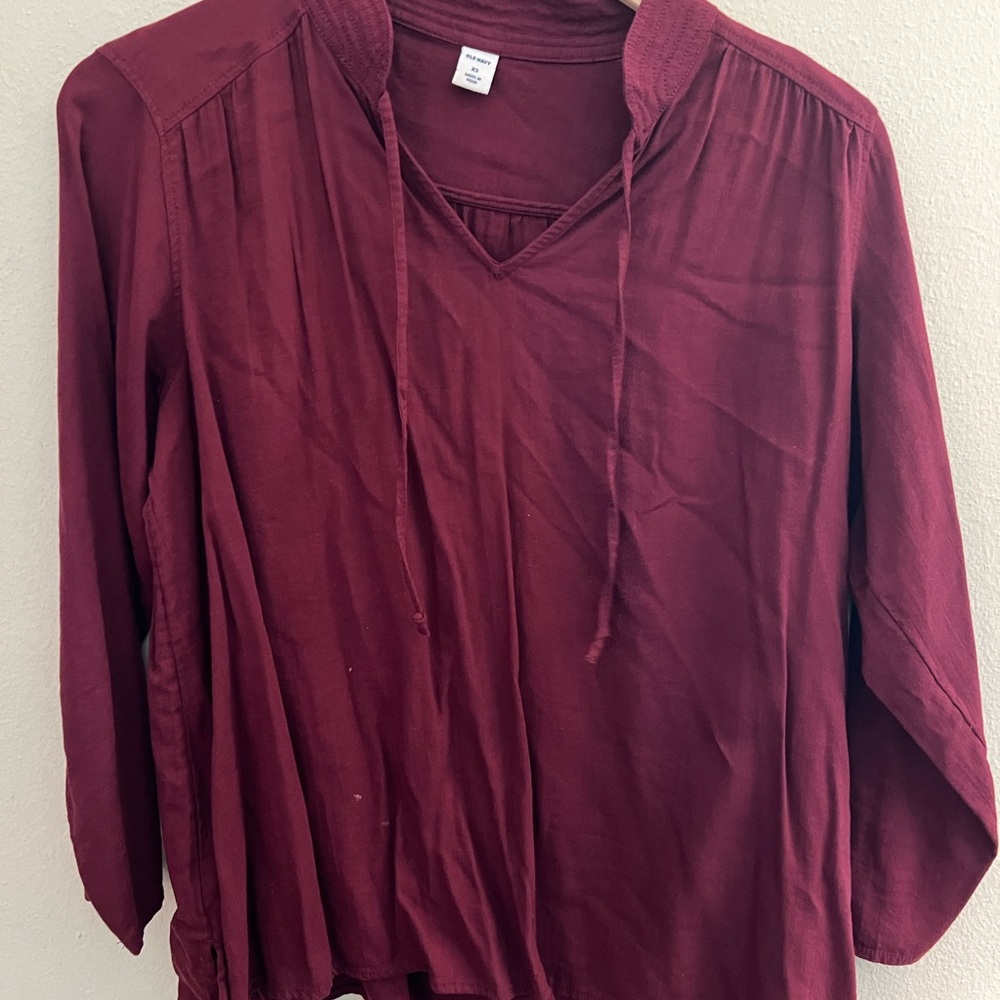 Old Navy Maroon Blouse